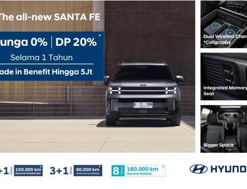 Sales Promo Saatnya Membeli The All New Hyundai Santa Fe – DP 20% DAN BUNGA 0%