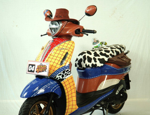Inspirasi Modifikasi Skutik Yamaha Grand Filano Gaya Koboi, Karya Dealer Bali Raih Best Decal