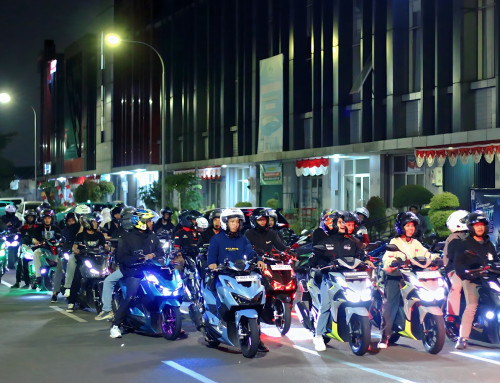 Silaturahmi Komunitas 150 Honda Vario Ramaikan Night Ride WMS, Bukan Sekadar Konvoi Malam