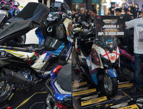Kontes Modifikasi XMAX Dikendalikan Stik PlayStation Juara CustoMAXI Makassar